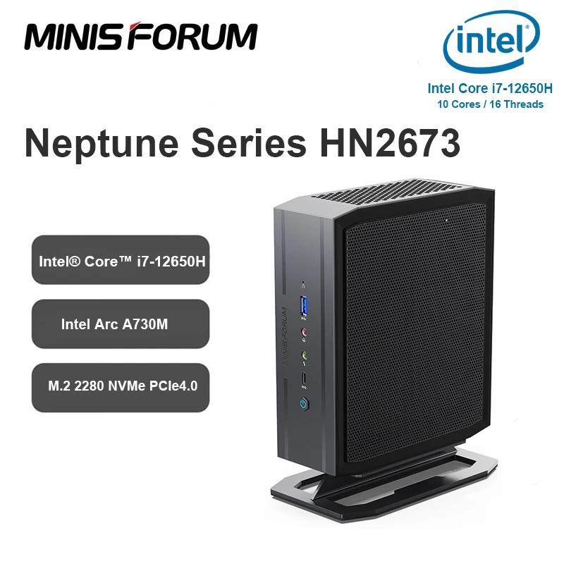Neptune MINISFORUM ̴ PC ӿ ǻ,  i7-12650H DDR4 32GB 512GB SSD, Windows 11 Pro  ׷ ̴ ǻ, HN2673